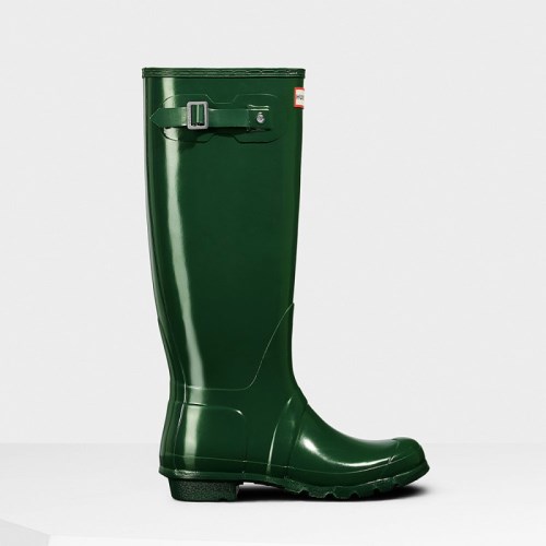 Hunter Original Gloss Tall Rain Boots For Womens - NZ F5341